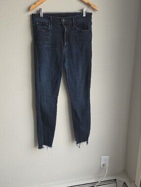 MOTHER Slim  Last Call Jeans in Dark Blue